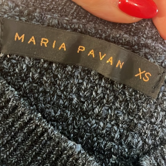 Maria Pavan Sweater Colorful Threaded Details Size XS Brazil Gray - Picture 7 of 9